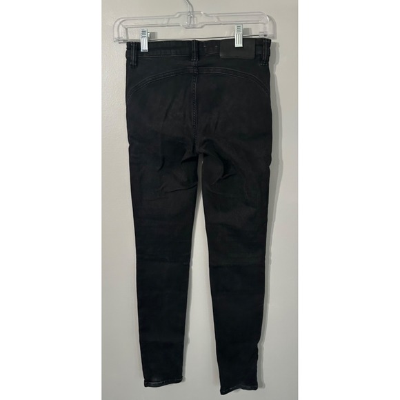 All Saints Jeans Racer Low Rise Skinny Fit Denim Pants Black Size 26 - Picture 3 of 7